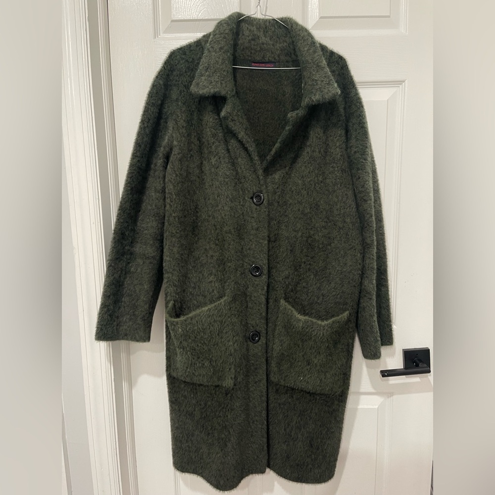 Women's Green Wool Coat